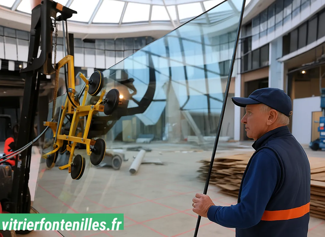 Remplacement de vitrine magasin Fontenilles